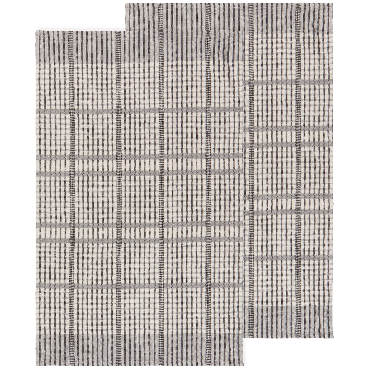Pewter Finley Check Dishtowels Set of 2