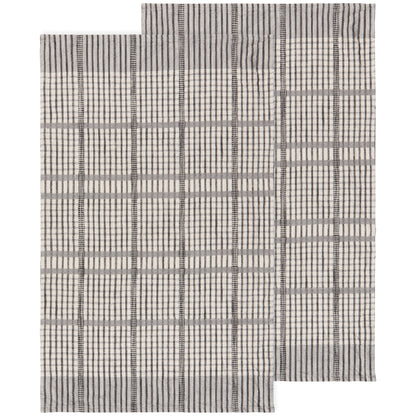 Pewter Finley Check Dishtowels Set of 2