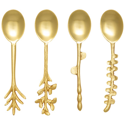 Branchlet Gold Spoons Set of 4