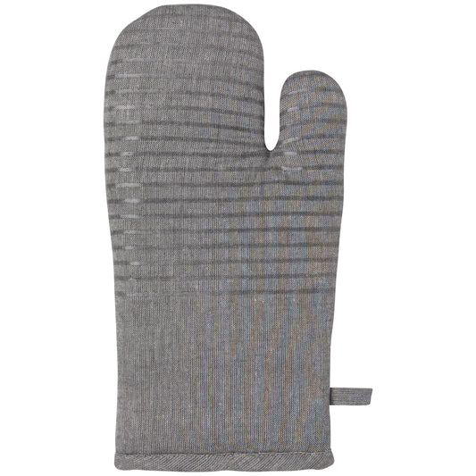 Slate Silicone-Cotton Oven Mitt