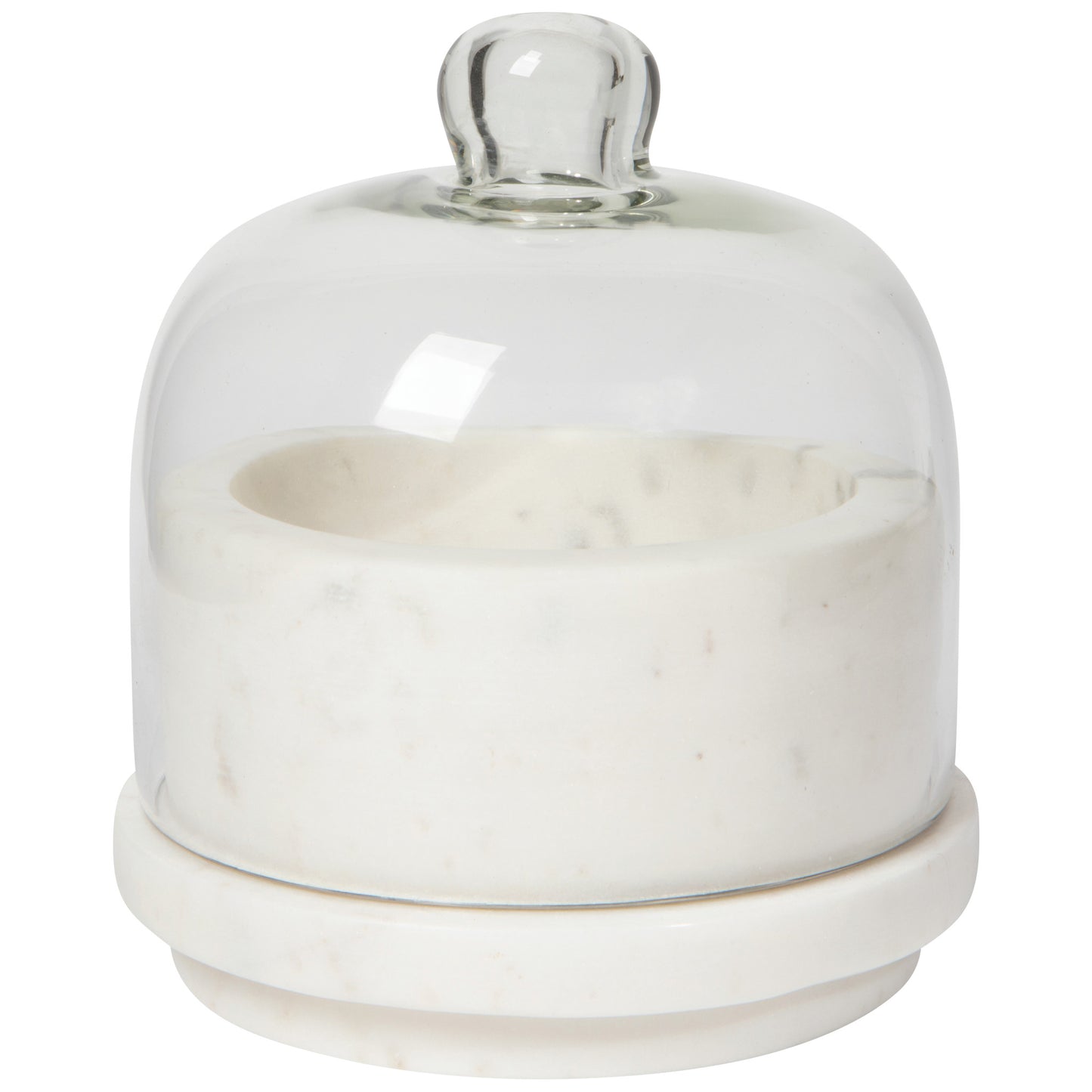 White Marble Butter Dish