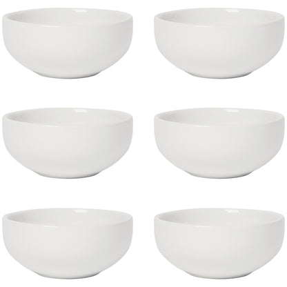 White Pinch Bowls Set of 6