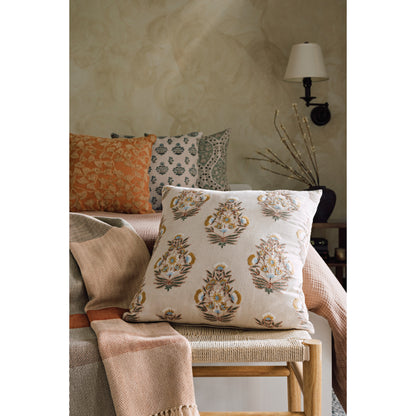 Ogee Block Print Pillow 20 x 20 inch