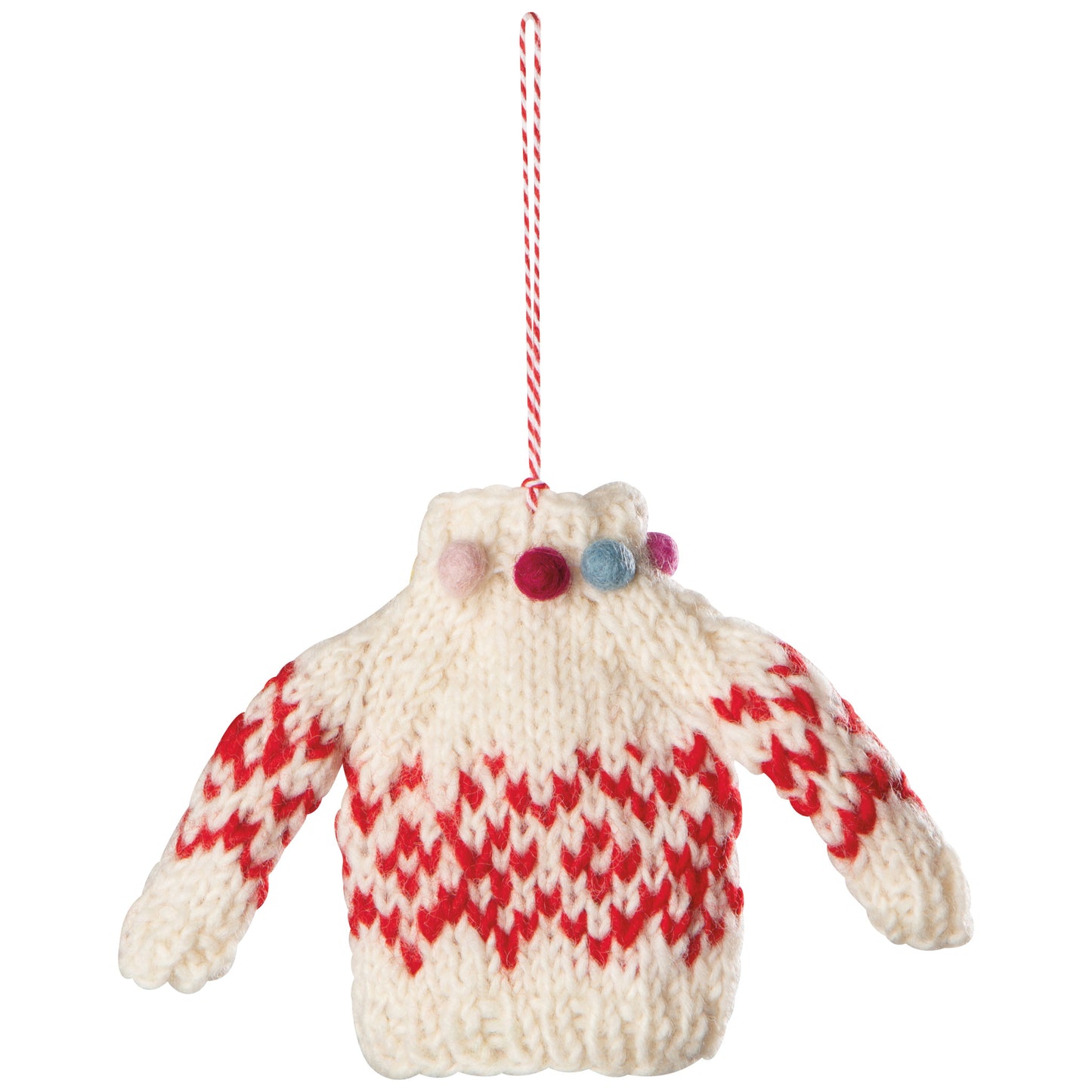 Sweater Party Felt Christmas Tree Ornaments - 3 Assorted Styles