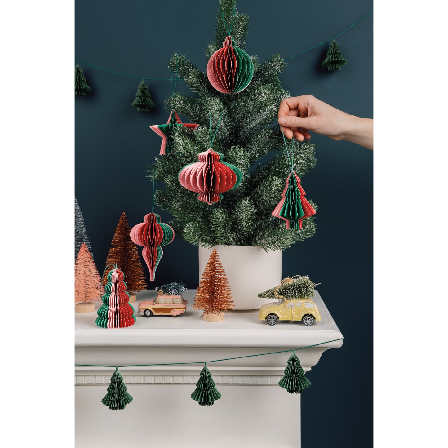 Bubble Tree Honeycomb Paper Christmas Tree Ornament