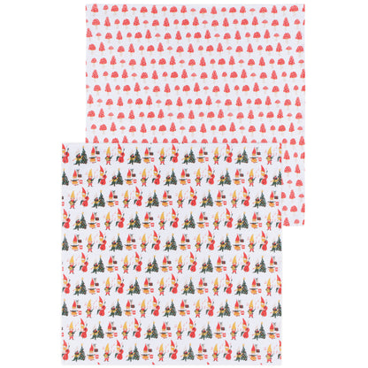 Gnome For The Holidays Floursack Dishtowels Set of 2