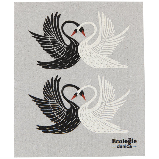 Swan Song Swedish Dishcloth