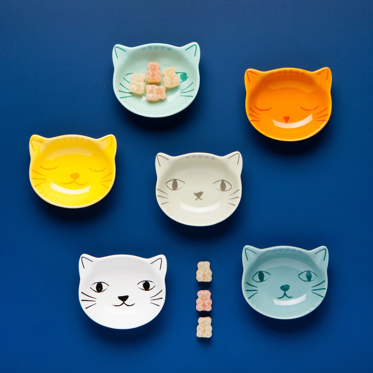 Purrfect Pinch Bowls Set of 6