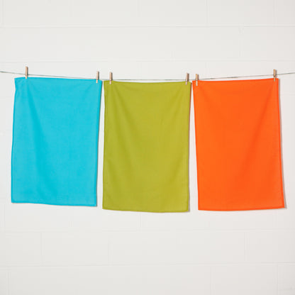 Bali Blue Cactus Crush Floursack Dishtowels Set of 3