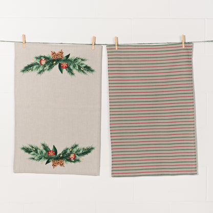 Deck The Halls Dishtowels Set of 2
