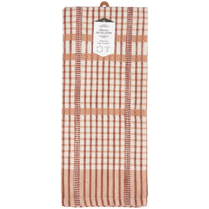 Bisque Finley Check Dishtowels Set of 2