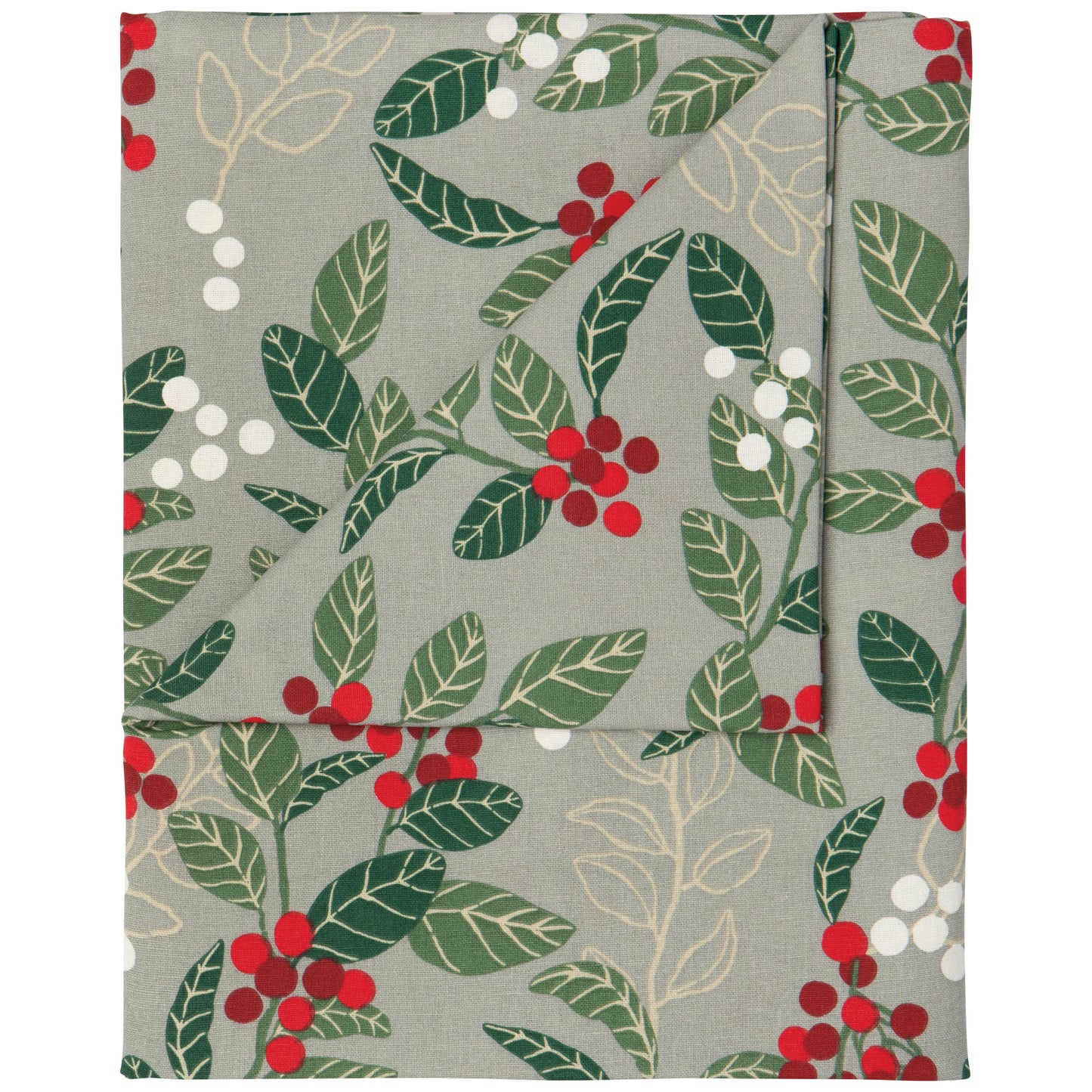 Merry Berry Christmas Tablecloth 60x84 inch