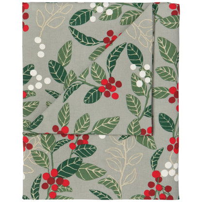 Merry Berry Christmas Tablecloth 60x84 inch