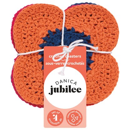 Poppy Crochet Coasters Set of 4 Assorted