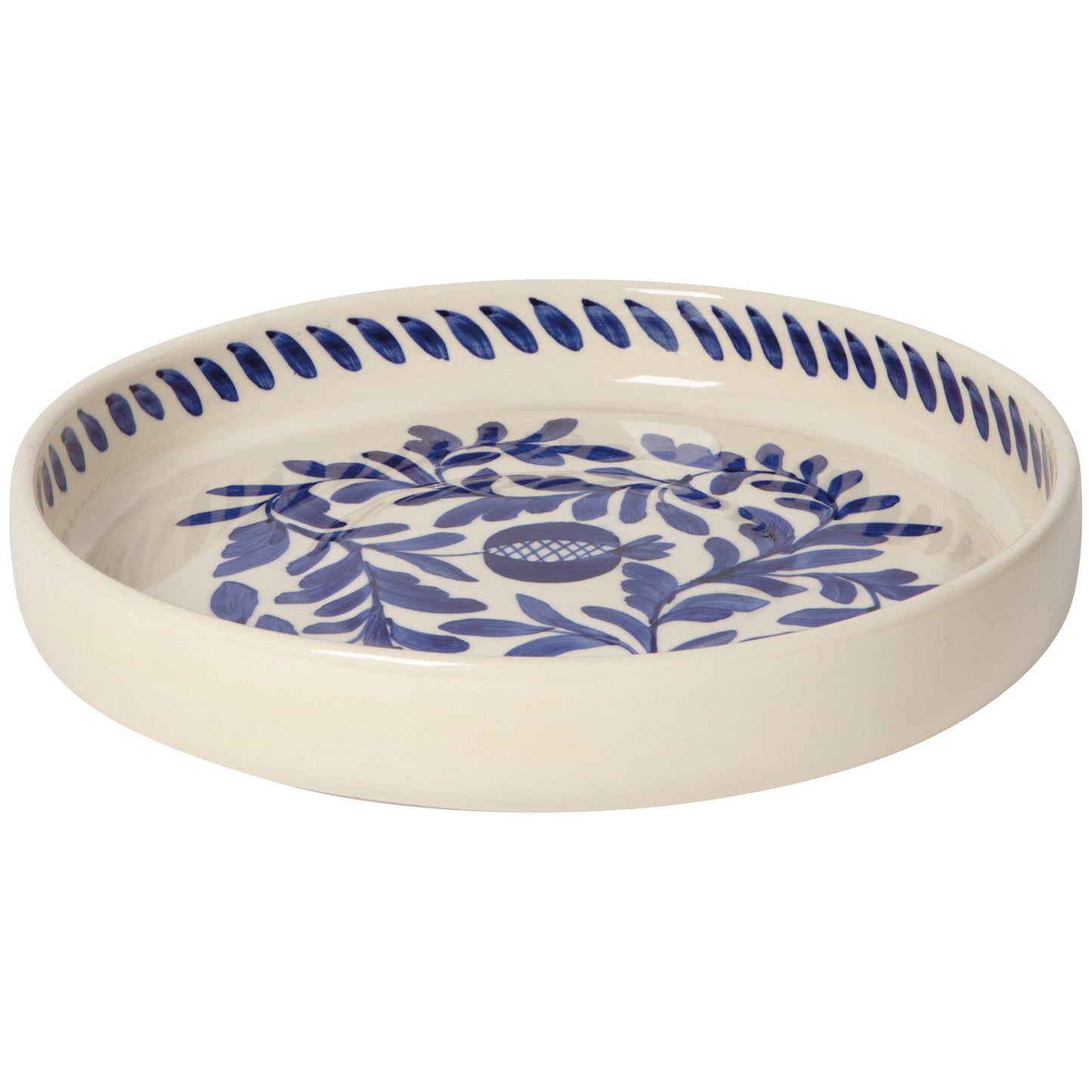 Nila Blue Hand Painted Serving Tray 11.25 inch