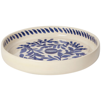 Nila Blue Hand Painted Serving Tray 11.25 inch