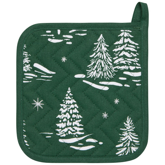 Winter Frost Christmas Potholder