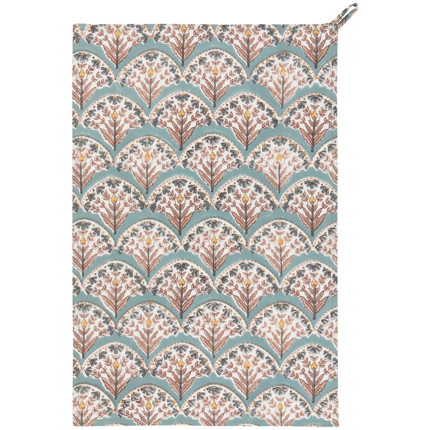 Bouquet Block Print Dishtowel