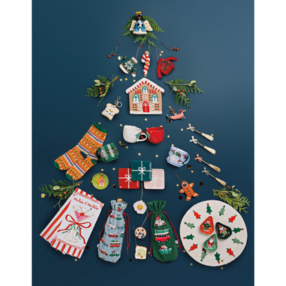 Bauble Cats Felt Christmas Tree Ornaments - 3 Assorted Styles