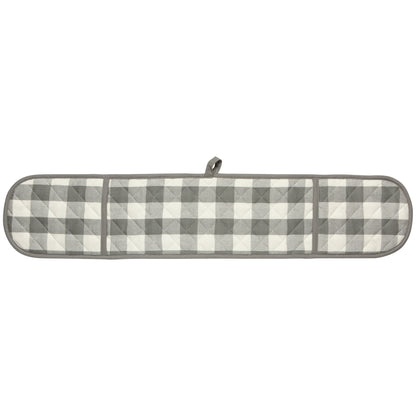London Gray Check Double Oven Mitt