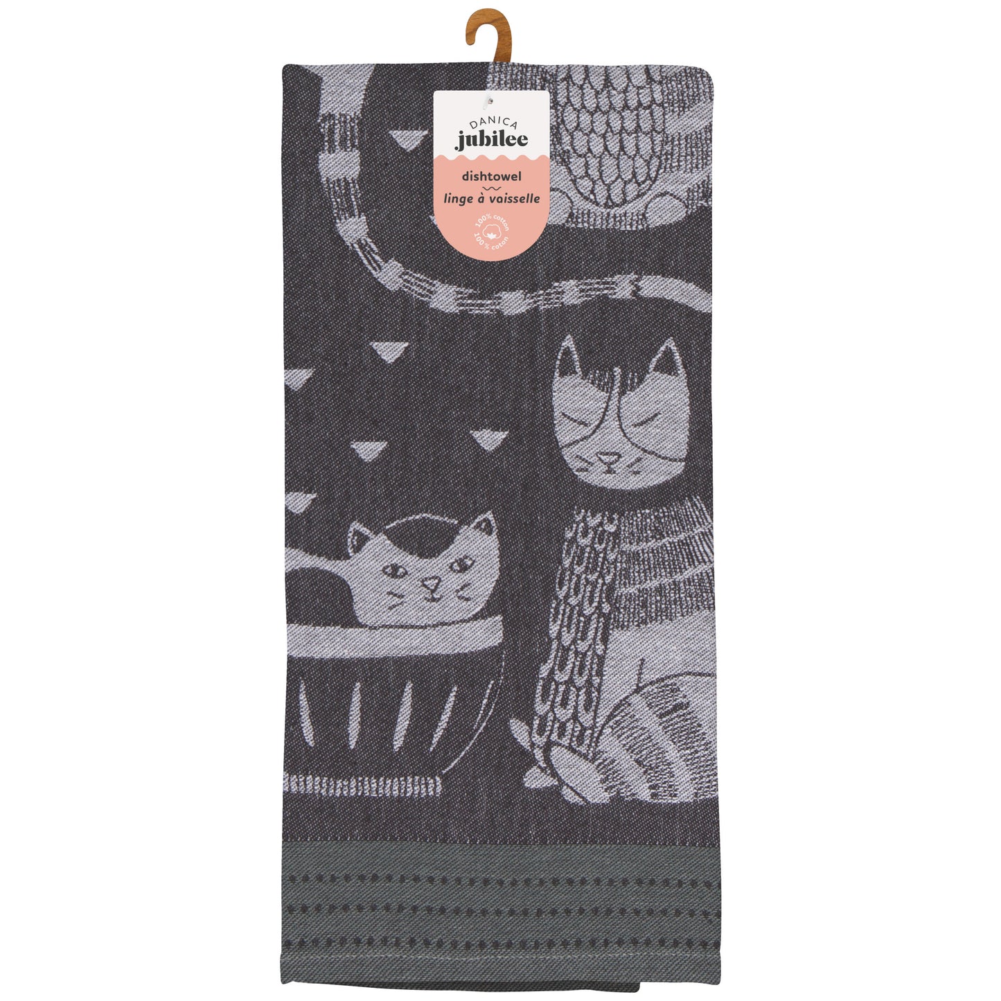 Purr Party Jacquard Dishtowel