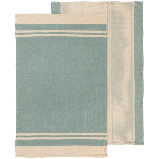 Linea Lagoon Woven Dishtowels Set of 2