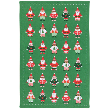 Festive Gnomes Christmas Dishtowel