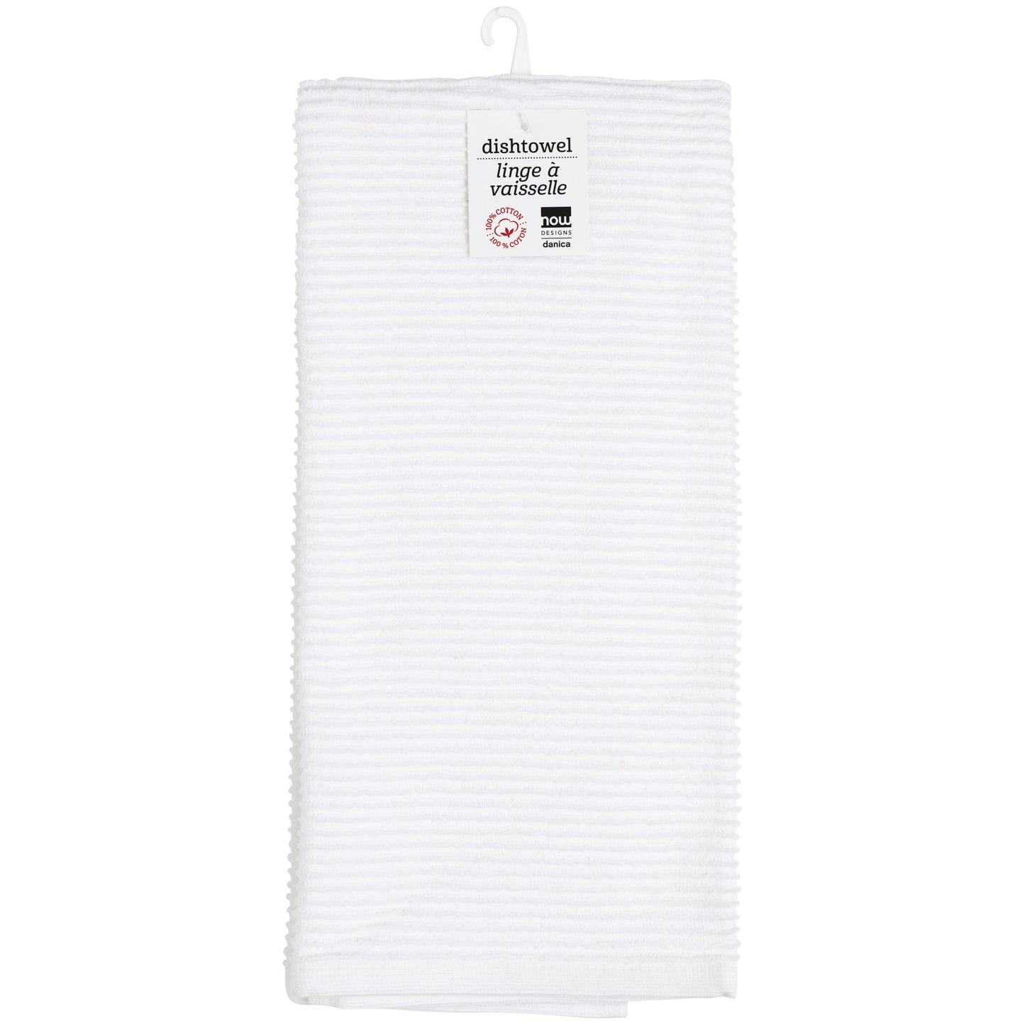 Ripple White Dishtowel