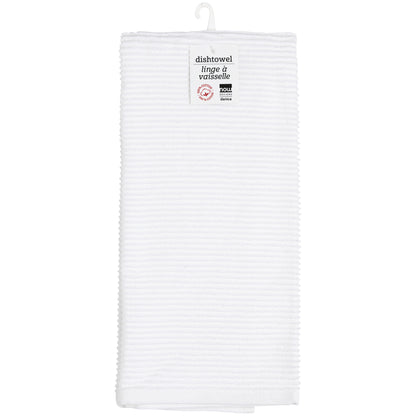 Ripple White Dishtowel