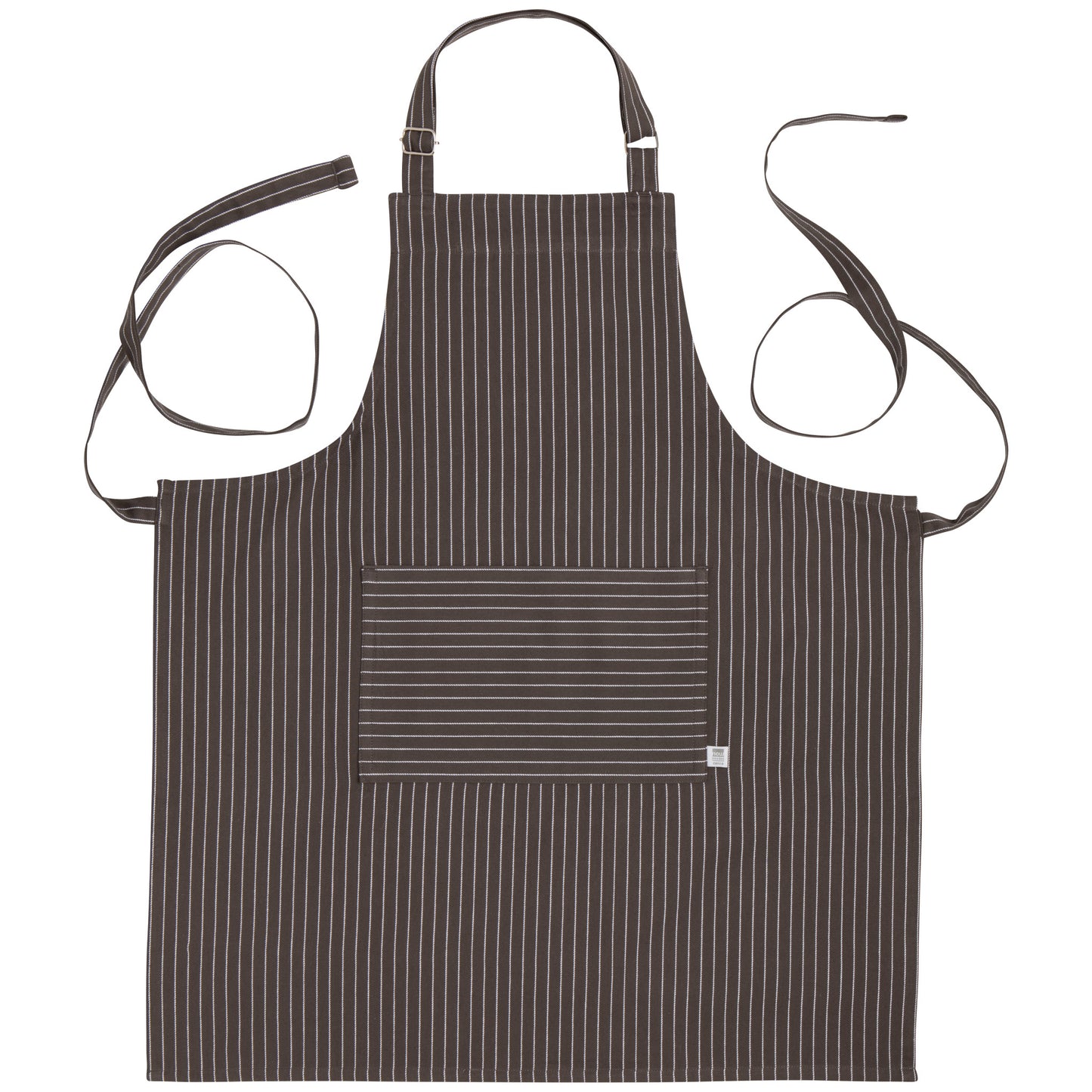 Granite Gray Pinstripe Chef Apron