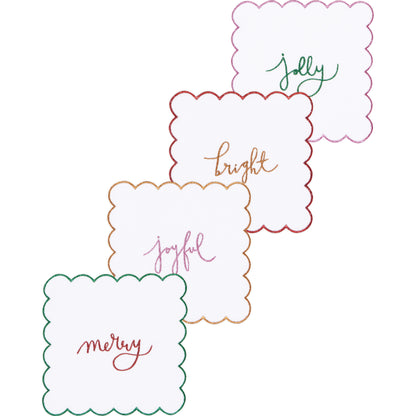 Merry Everything Christmas Cocktail Napkins Set of 4