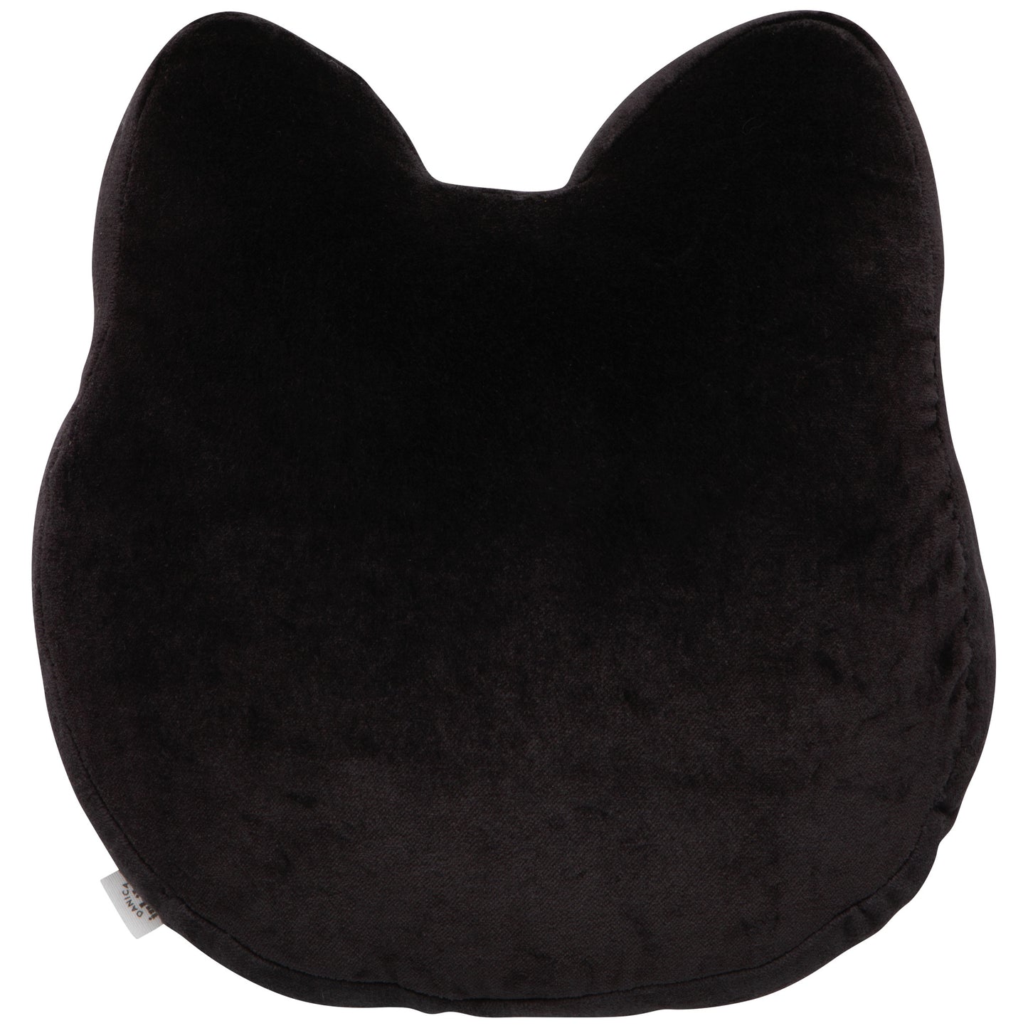 Black Cat Beaded Throw Pillow