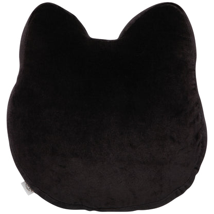 Black Cat Beaded Throw Pillow