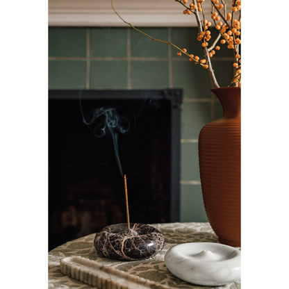 Onyx Marble Round Incense Holder