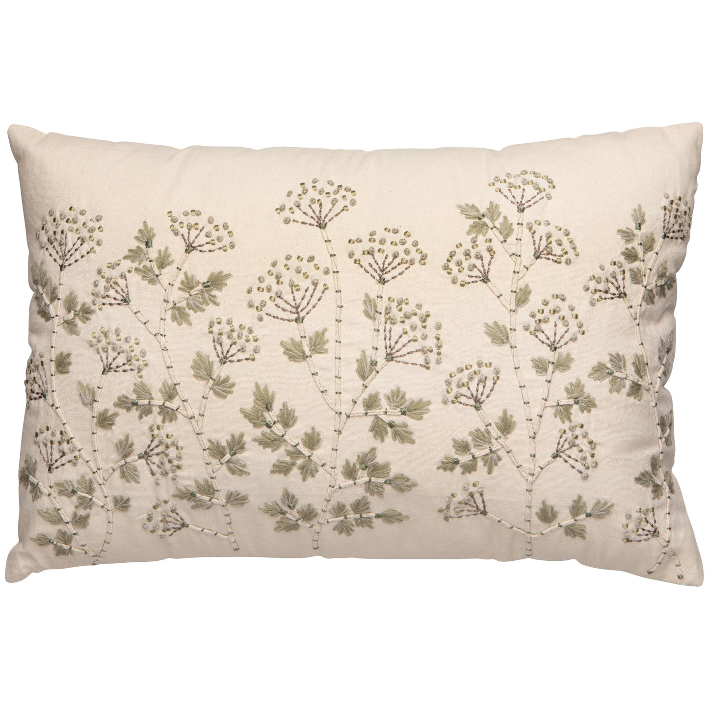 Yarrow Embroidered Pillow 16 x 24 inch