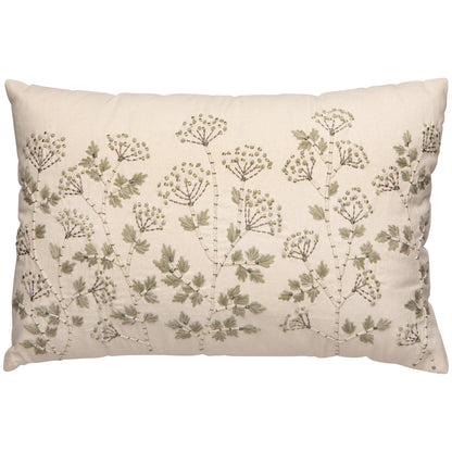 Yarrow Embroidered Pillow 16 x 24 inch