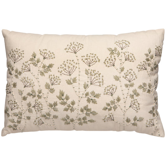 Yarrow Embroidered Pillow 16 x 24 inch