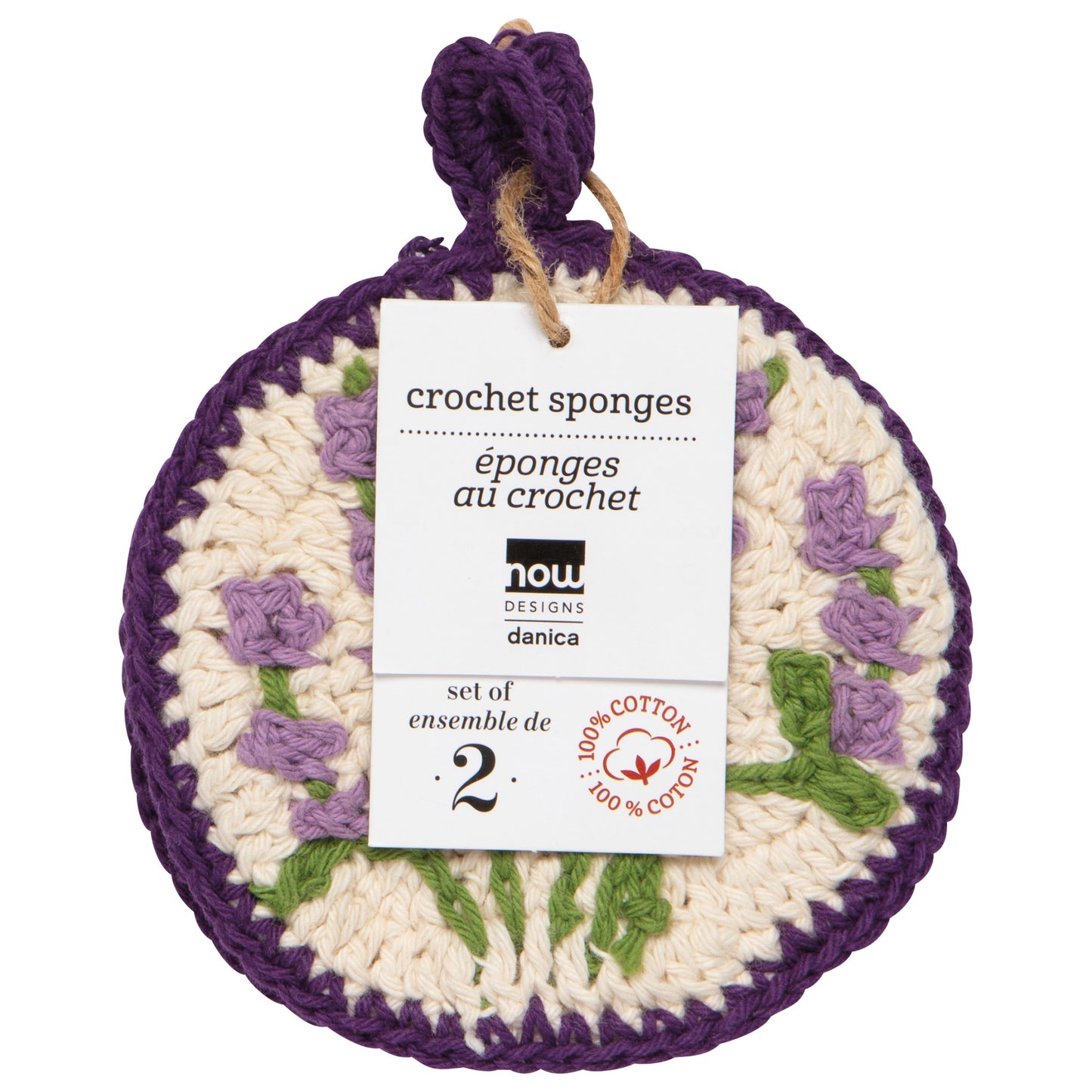 Lavender Crochet Sponges Set of 2