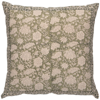 Freesia Embroidered Pillow 18 x 18 inch