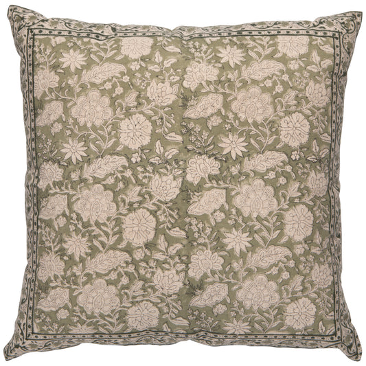 Freesia Embroidered Pillow 18 x 18 inch