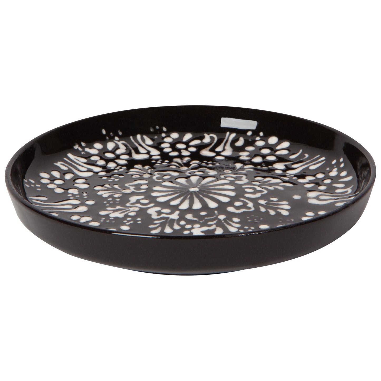 Hand-painted Turkish Dish - Evani Black
