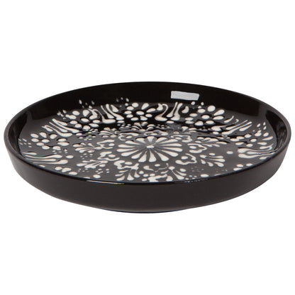 Hand-painted Turkish Dish - Evani Black