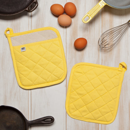 Superior Lemon Yellow Pocket Potholder