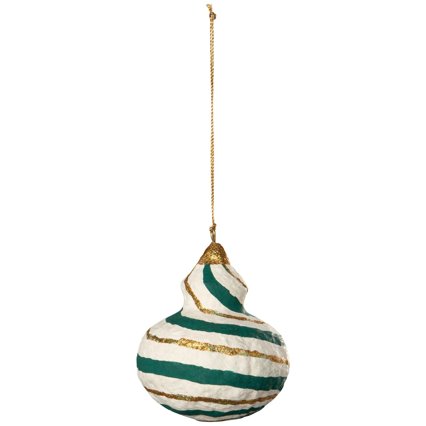 Luminous Jewels Mache Christmas Tree Ornaments - 3 Assorted Styles