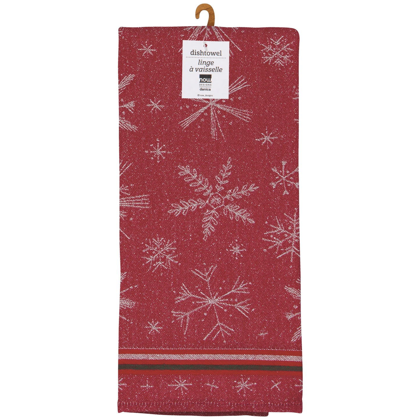 Snowflakes Christmas Jacquard Dishtowel