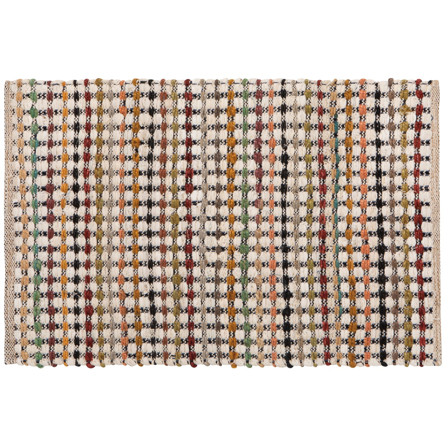 Stipple Cotton Chindi Rug 2 x 3 ft