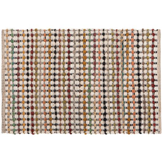 Stipple Cotton Chindi Rug 2 x 3 ft