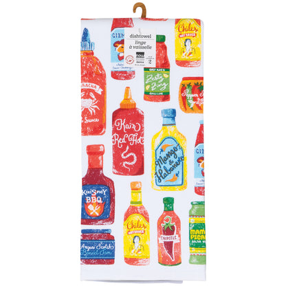 Hot Sauce Dishtowels Set of 2