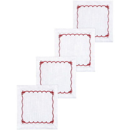 Bowtique Cocktail Napkins Set of 4