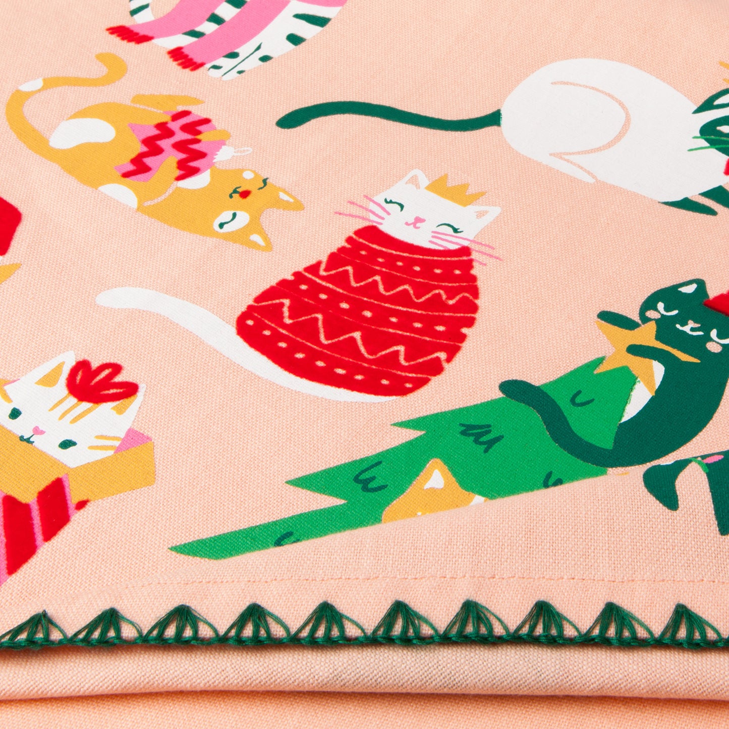 Let it Meow Christmas Dishtowel